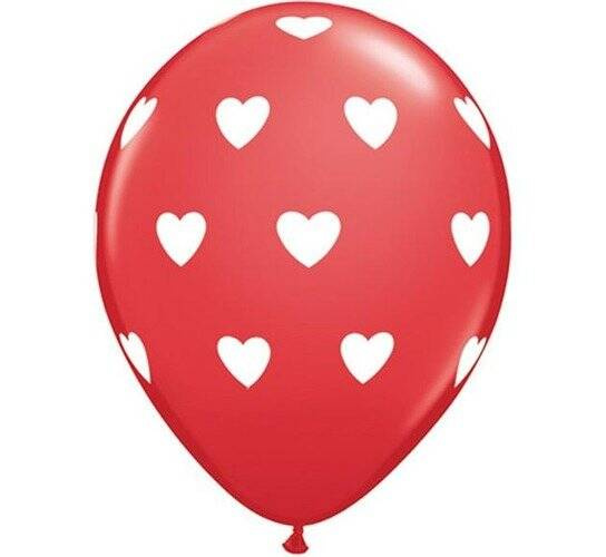 Balon Qualatex 11 cali SERDUSZKA  6 szt