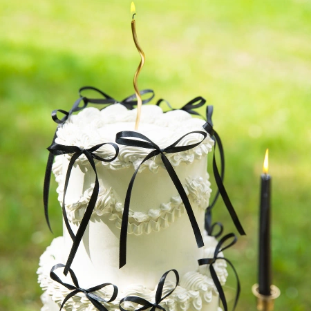 Pikkery Toppery kokardki czarne 10 szt.