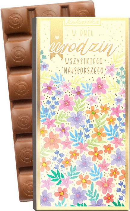 Czekolada mleczna prezentowa urodzinowa Wszystkiego Najsłodszego