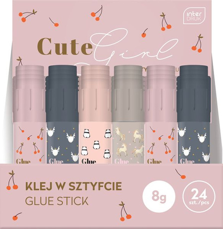 Klej w sztyfcie Cute Girl mix wzorów 1 szt.