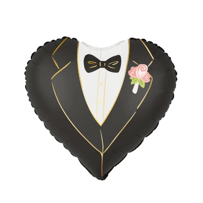 Balon foliowy serce Pan Młody 18 cali