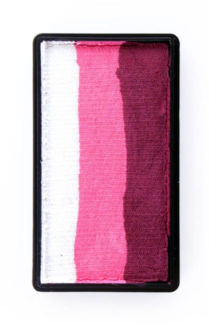 Farba do twarzy Split Cake 28g BORDEAUX RED/ PINK/ WHITE PartyXplosion