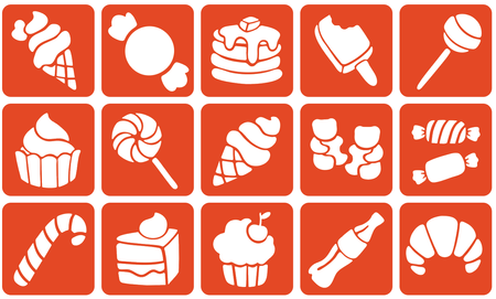 Szablony do tatuaży brokatowych ZESTAW 15 szt. mix Słodycze