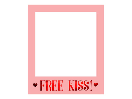 Ramka do zdjęć fotobudka selfie Free Kiss 50x59 cm