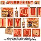 Baner PRL URODZINY 40 50 60 lub INNE 2m