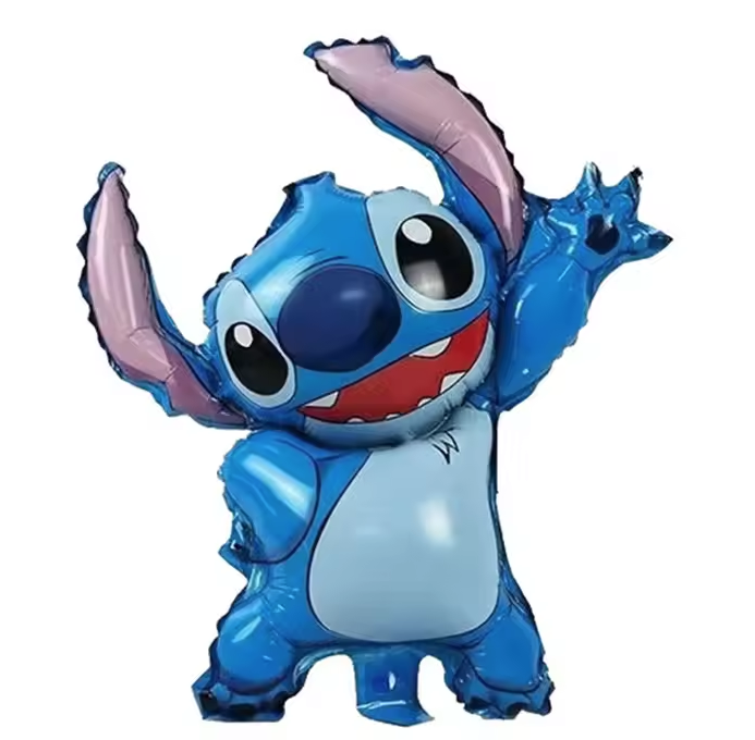 Balon foliowy Stitch uśmiechnięty 75 cm na powietrze
