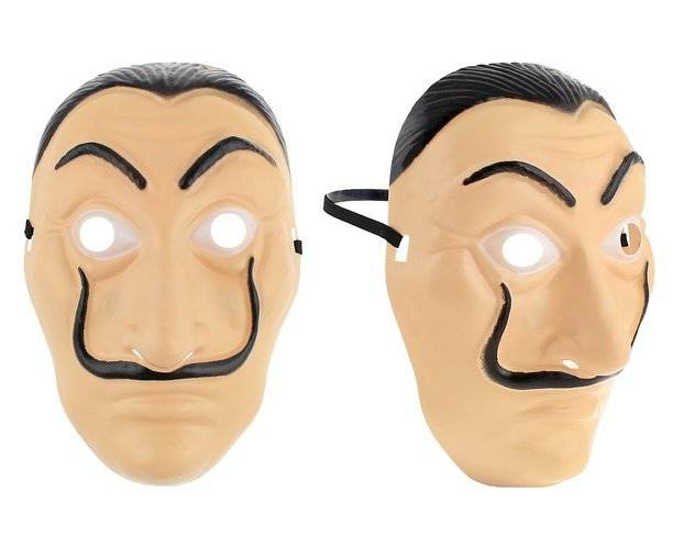 Maska Salvador Dali "Dom z papieru"