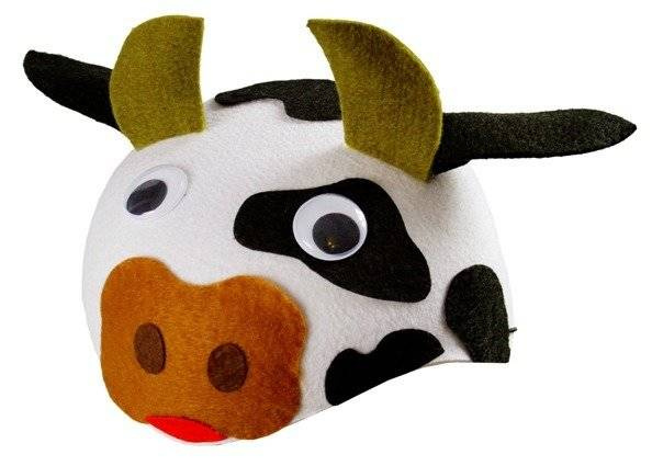Czapka filcowa Krówka