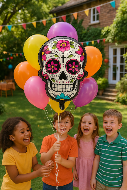 Meksykańska Czaszka balon foliowy 65x50 cm