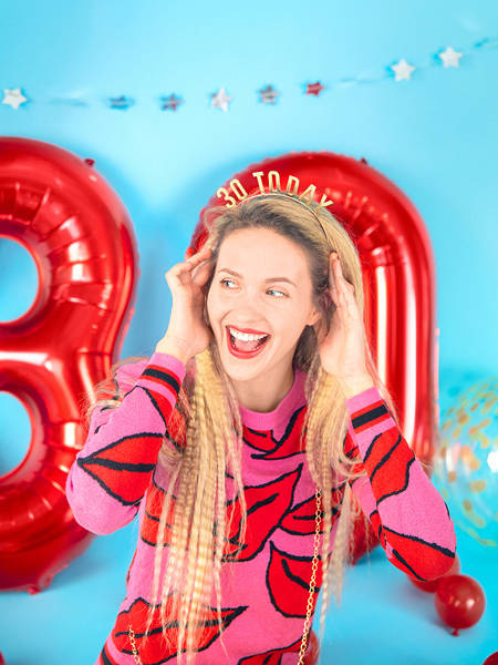 Opaska złota 30 TODAY Urodziny