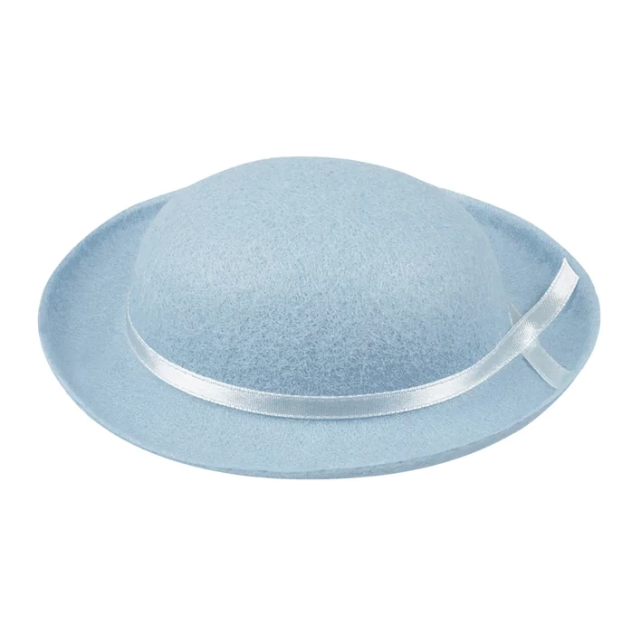 Melonik MINI filcowy kapelusz błękitny