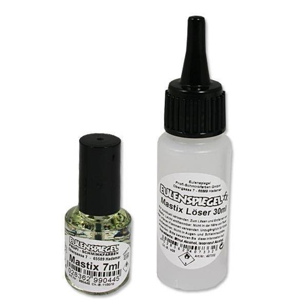 Zestaw: Mastix 7 ml klej do twarzy i ciała + zmywacz 30 ml  Eulenspiegel