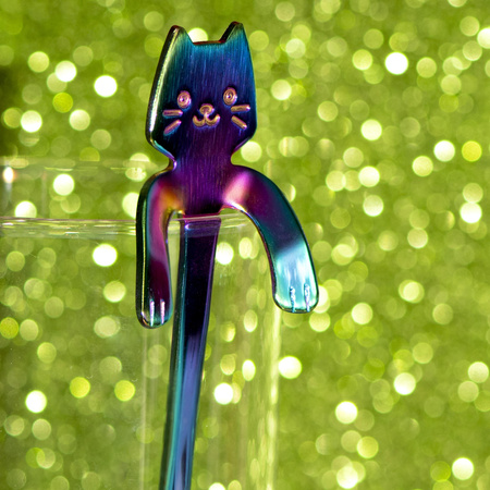 Łyżeczki kotki 2 szt.TĘCZOWE