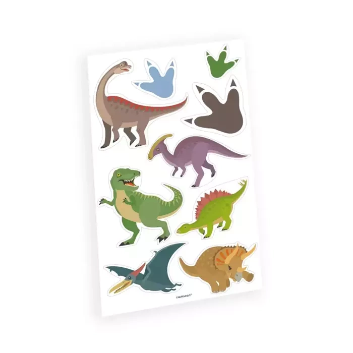 Tatuaże wodne zmywalne Dinozaury 9 szt.