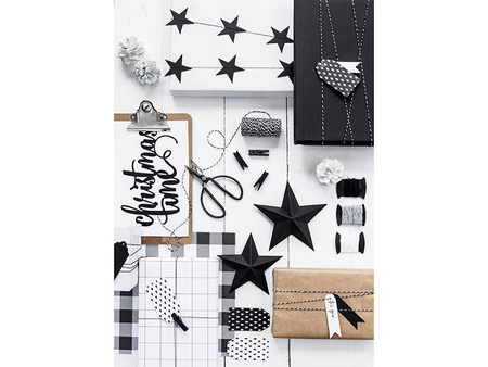 Czarne Gwiazdy dekoracja DIY Sylwester