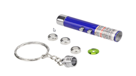 Brelok laserek punktowy z lampką LED 1 szt.