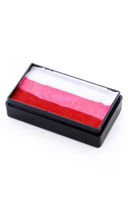 Farba do twarzy Split Cake 28g RED/ PINK/ WHITE PartyXplosion