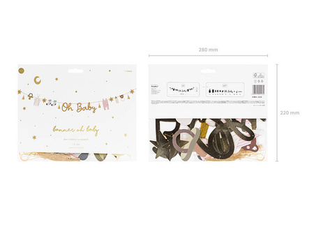 Baner girlanda OH BABY Baby Shower 2,5m