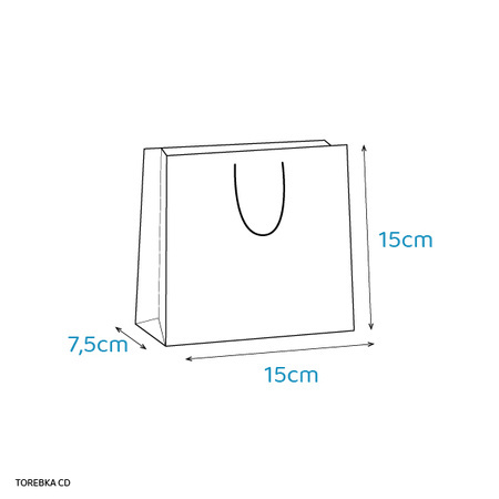 Torebka prezentowa Świąteczna Boże Narodzenie 15 x 15 cm Pan Dragon mix wzorów