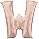 Balon foliowy LITERA złoty róż Anagram na hel 90 cm