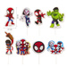 Toppery pikery do tortu i babeczek Spidey Spiderman 16 szt.