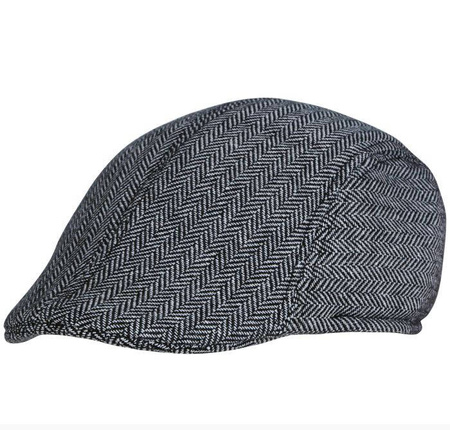 Kaszkiet lata 20-te 30-te Beret angielski w jodełkę