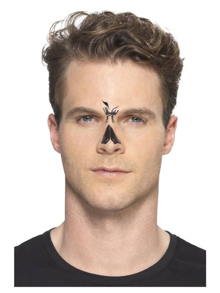 Tatuaże na halloween - czaszka Skull Face (szkieletor, kościotrup)