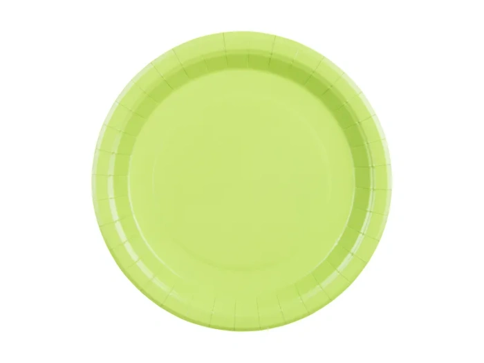 Talerzyki papierowe jasnozielone 23 cm, 6 szt. PartyDeco