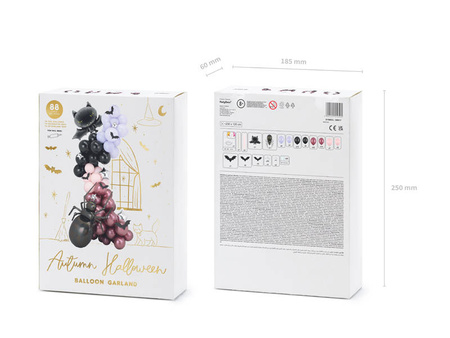 GIRLANDA BALONOWA na Halloween nietoperz