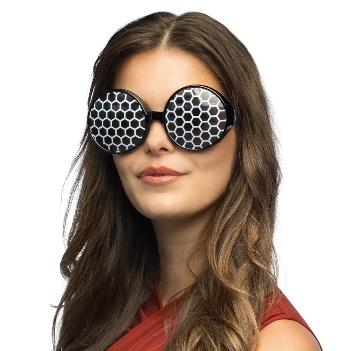 Okulary imprezowe Insekt Mucha plaster miodu