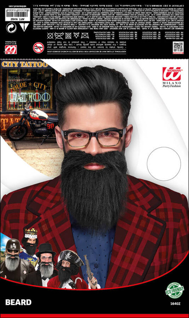 Broda i Wąsy zestaw, dwustronne 2 kolory pirat, król, amisz.