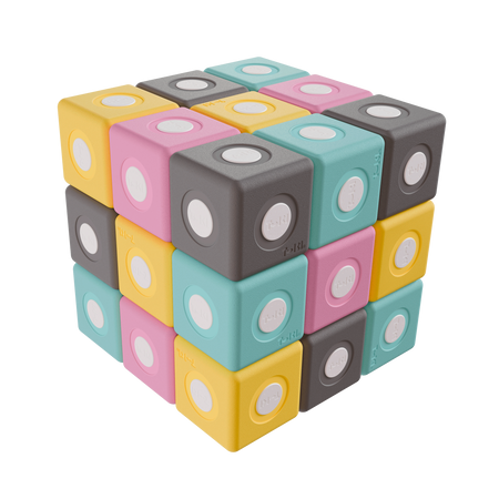 Duże klocki piankowe magnetyczne TUKI zestaw SMART 30 elementów