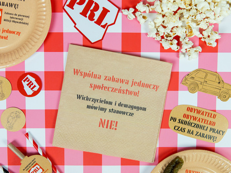 Serwetki papierowe PRL 33x33 cm 20 sztuk