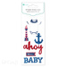 Naklejki brokatowe 3D Ahoy Baby 6 szt