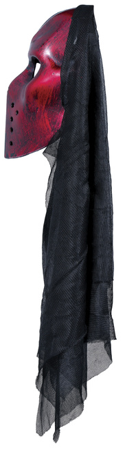 Czerwona maska hokeista z kapturem Halloween