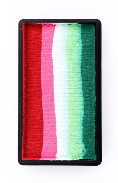 Farba do twarzy Split Cake 28g RED/ PINK/ WHITE/ LIME/ GREEN PartyXplosion