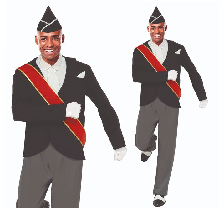 Strój dla dorosłych COFFIN DANCE Czarny taniec