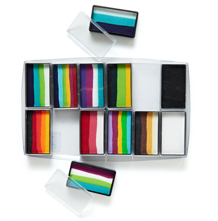 Paletka farb do twarzy Global Colours - Rainbow Explosiom One Stroke