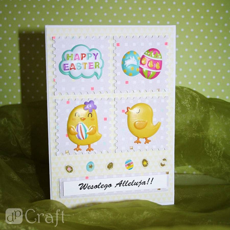 Naklejki kolorowe pisanki Wielkanocne 80 szt.