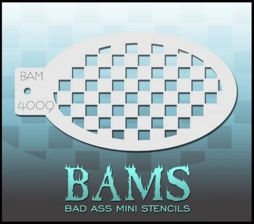 Szablon do malowania twarzy i ciała Bad Ass Mini Stencils