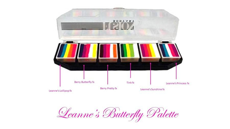 Farby do twarzy Split Cake Paleta FUSION Body Art Leanne's Butterfly