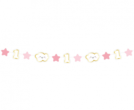 Baner girlanda papierowa ROCZEK 120 cm wzór do wyboru