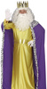 Strój Król żółto fioletowy na Jasełka Trzech Króli dla dorosłych