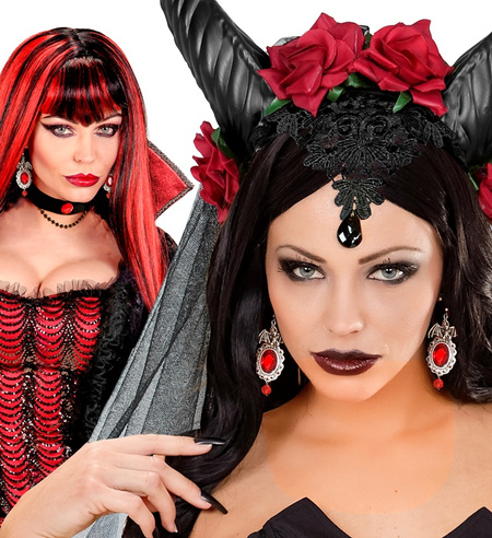 Kolczyki gotyckie diablicy nietoperze