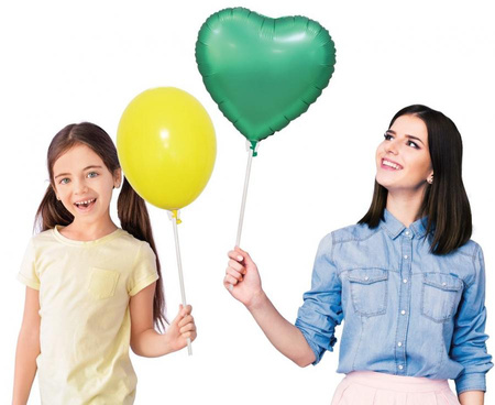 Patyczki do balonów z zatyczkami papierowe (klips) 100 szt.