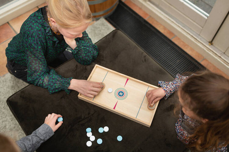 Gra Drewniana Zręcznościowa Fliper Hokej XL 2w1 BS Toys