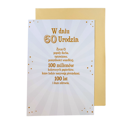 Kartka urodzinowa 60 To Wcale nie tak dużo!