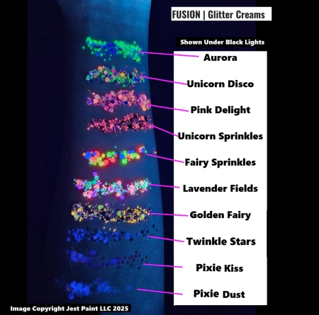 Brokat w kremie kosmetyczny do twarzy i ciała Fusion - Unicorn Disco UV 10ml