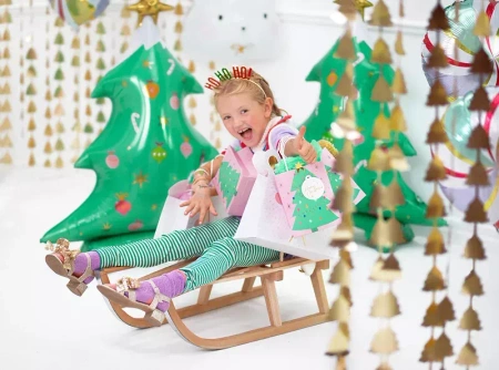 Torebka prezentowa świąteczna CHOINKA 14 x 20.5 cm