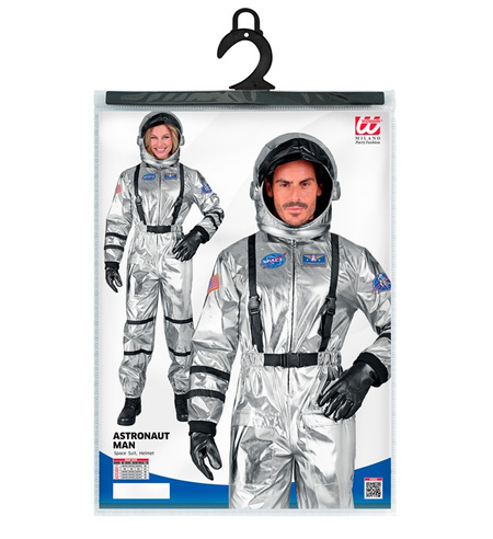 Astronauta srebrny strój dla dorosłych